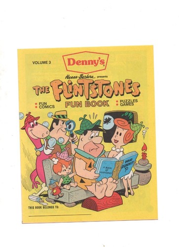 Hanna Barbera Denny's #3, 5, 6, 10, 11, 12 Flintstones Near Mint