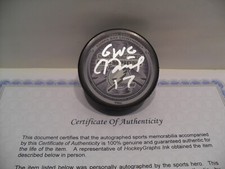 Ruslan Fedotenko Signed Tampa Bay Lightning Stanley Cup Puck COA Inscribed 