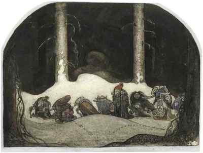 John Bauer Seite 110 Feenkunst A4 Fotodruck
