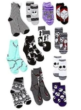 New in Box Nightmare Before Christmas 12 DAYS OF SOCKS Women 9-11 Shoe 4-10 gift