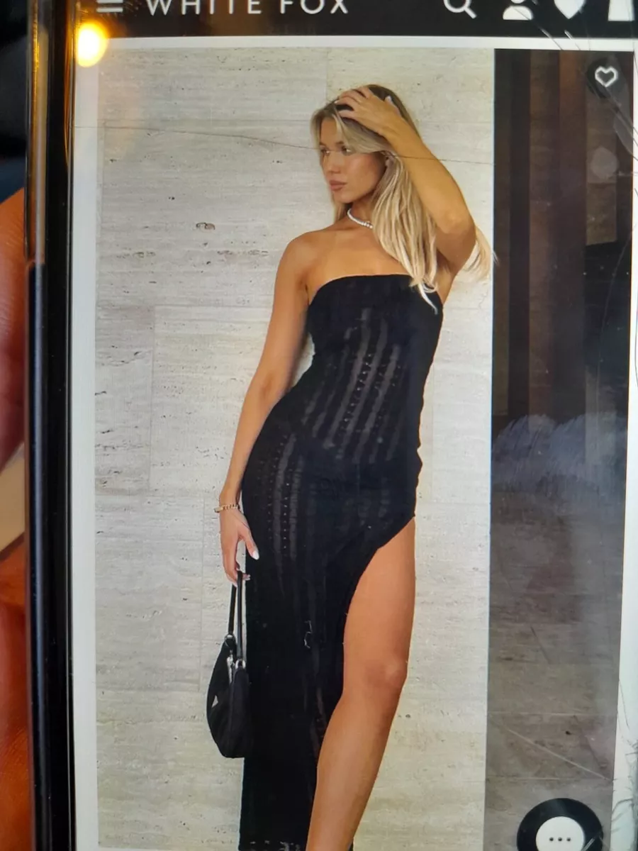 White fox maxi dress 2025
