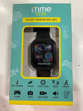 iTime Kids Body Temperature and Games Watch Black