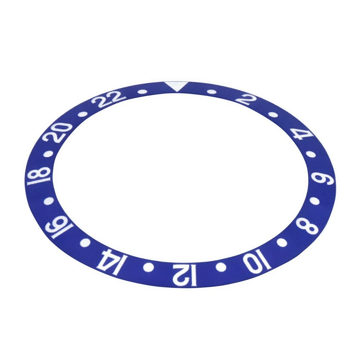 BEZEL INSERT FOR ROLEX GMT SERIF FAT FONT 1670 1675 16750 16753 16758 BLUEBERRY