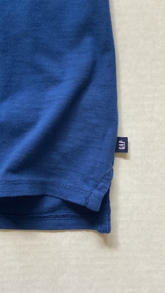 GAP Mens Size Large Blue Henley 3 Button Down Shirt Long Sleeve EUC eBay