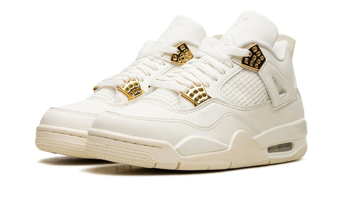 新品Nike Air Jordan 4 Retro llic Gold Air Jordan 4 Metallic Gold (W) | eBay