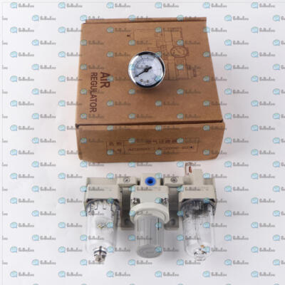 New AC2000-02 Pneumatic Air   Regulator 1/4'' PT w Guage #A6-29