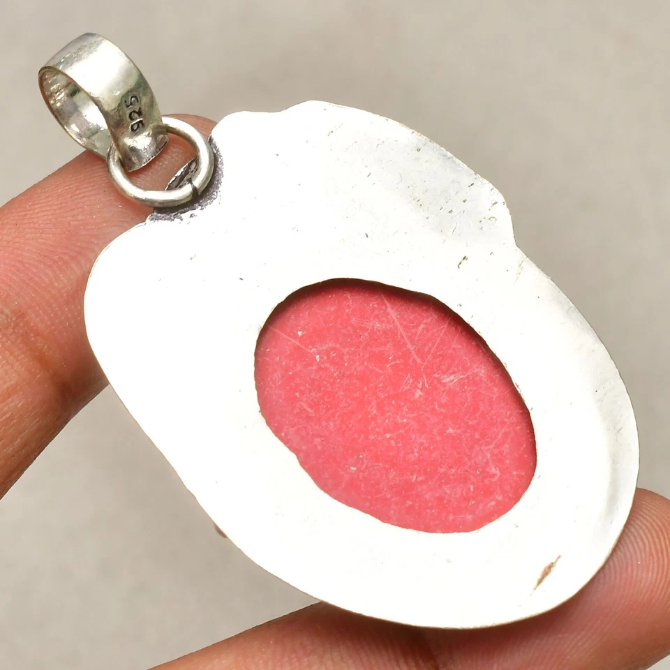 Ciondolo gioiello fatto a mano in argento sterling 925 con pietra preziosa co... - Immagine 4 di 4