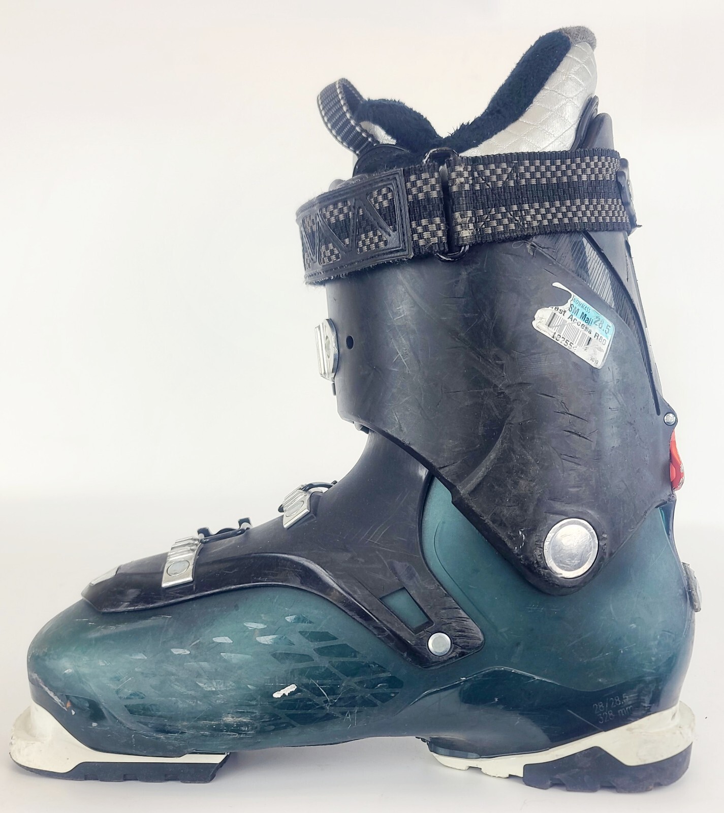 Scarponi da sci Salomon Quest Access R80 USATI $430 da uomo verdi USA taglia 10 Mondo 28