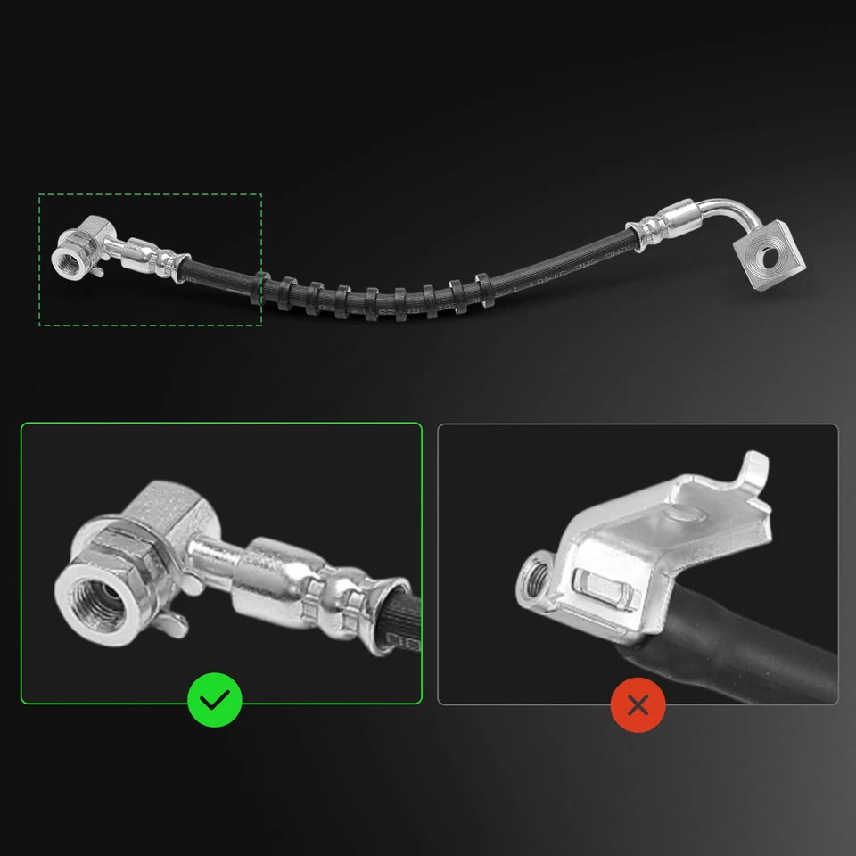 Manguera hidráulica de freno delantera derecha y derecha 2 piezas para Ford Explorer Ranger Mazda Mercury Foto 2 de 4