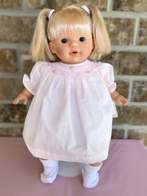 Rosalina Collections 15â Soft Body Baby Doll Blonde Brown Eyed in Bishop Dress for sale online