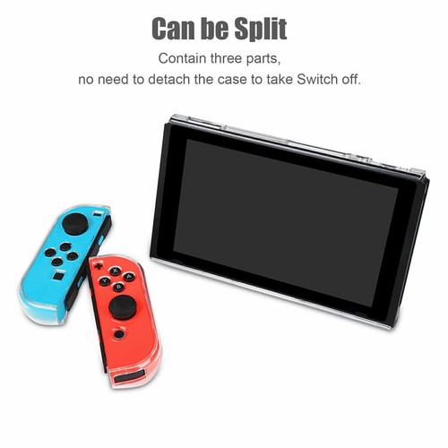 For Nintendo Switch Console Joy-Con Hard Clear Protective Anti-Scratch Grip Case - Picture 6 of 13