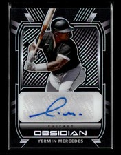 2021 Panini Chronicles #O-YM Yermin Mercedes Obsidian Autographs