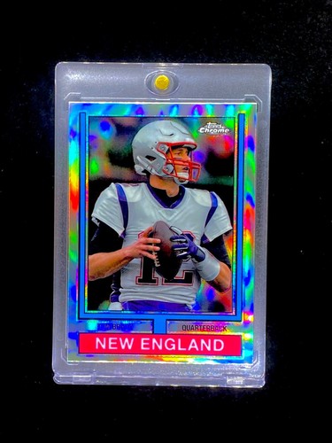 TOM BRADY SILVER PRIZM Holo Refractor Chrome SP Insert Panini - PATRIOTS - Picture 3 of 6