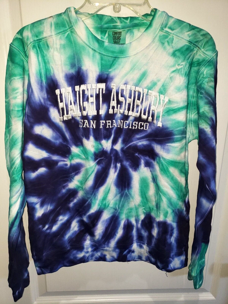 Tie dye online sweatshirt with embroidery