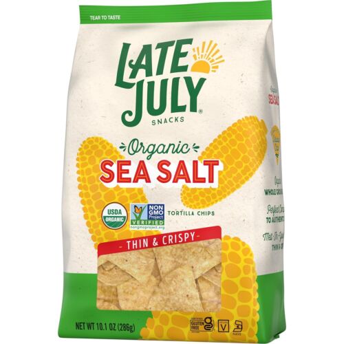 Late July Snacks Thin and Crispy Organic Tortilla Chips with Sea Salt, 10.1 o... - Picture 9 of 9