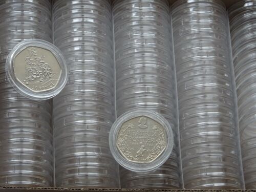 28 mm Coin Capsules / Perfect to Fit for Small 50p Coins / Bulk Pack Available - Picture 3 of 8