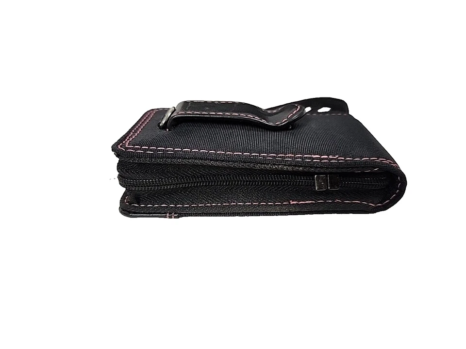 Wenger The RHEA Small Camera Case Black Pink Etching Belt Clip Wrist Strap - Image 3 of 4