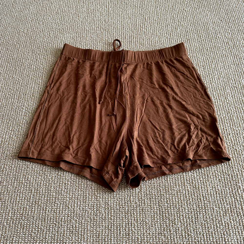 Skims Copper Knit Pajama Shorts Size M New With Tags