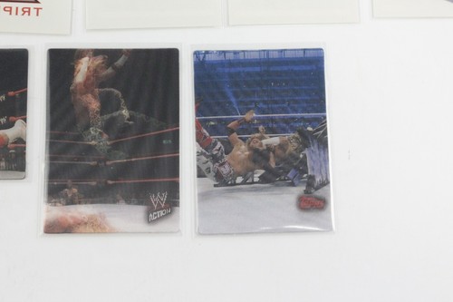 (92) 2007 Topps Action WWE Near Set Lot w Tattoos & Lenticular Motion CM Punk RC - Picture 8 of 9