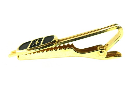 Logo Saint Laurent vendu Typpin YSL plaqué or authentique D'OCCASION L3598