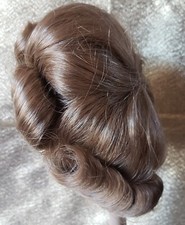 Tallinas Blond Doll Wig Style 611 Size 11 Straight Hair with Curly Bangs/Ends