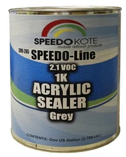 Acrylic Fast Dry 2.1 voc 1K Sealer Gray, one Gallon , SMR-265, Ready to Spray
