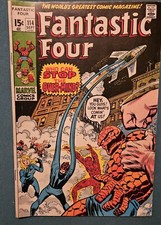 Fantastic Four #114 1971 Very Good Read Condition, Some Yellowing See Pics