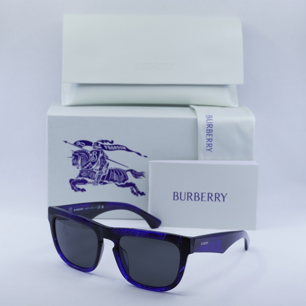 サングラス BURBERRY Woman Sunglasses Blue 0BE4421U 411487 BURBERRY BE4431U 411487 Check Blue/Dark Grey 56-20-145