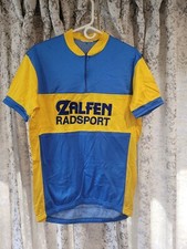 Vintage ZALFEN RADSPORT, RSC LIBLAR Cycling Jersey, Felt Applied Letters, XL?