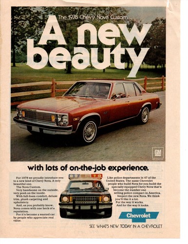 1978 Chevrolet Nova magazine ad