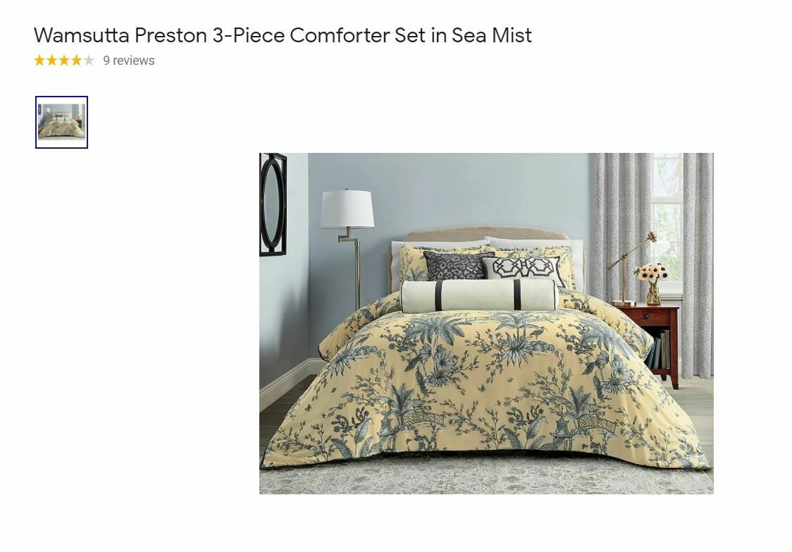 Wamsutta® Preston 3-Piece King Comforter Set in Sea Mist | eBay