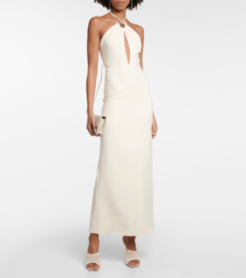 STAUD Abigail crepe maxi dress | eBay