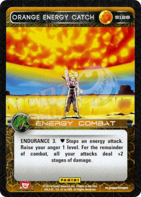 DBZ Dragon Ball Z TCG Card Panini Premiere S128 Orange Energy