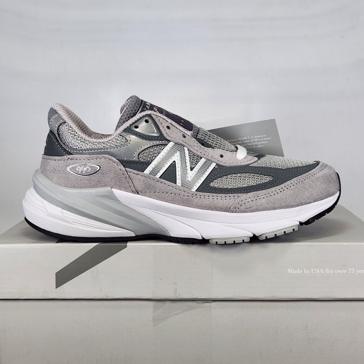 未使用 28cm New Balance 990V6 Heel Logo USA Made in USA 990v6 - New Balance