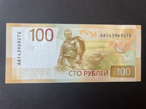 Russia 100 Rubles, 2022, Series AA, P-275Aa, UNC - Afbeelding 1 van 4