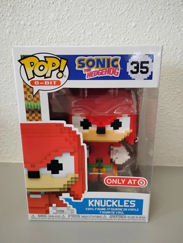 Funko Pop! 8-Bit Knuckles #35 Sonic The Hedgehog Target Exclusive W/ Protector