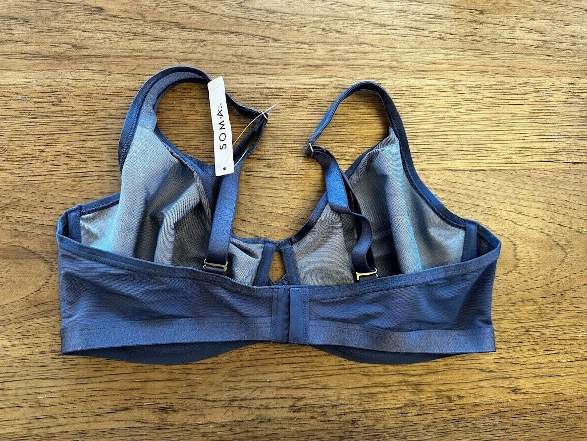 SOMA Intimates Nightshadow Blue  34D Unbelievable Lift Scoop Balconette Bra