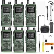6X Baofeng UV-17 Pro L FM NOAA Walkie Talkie Ham Two Way Radios Long Range UV-5R