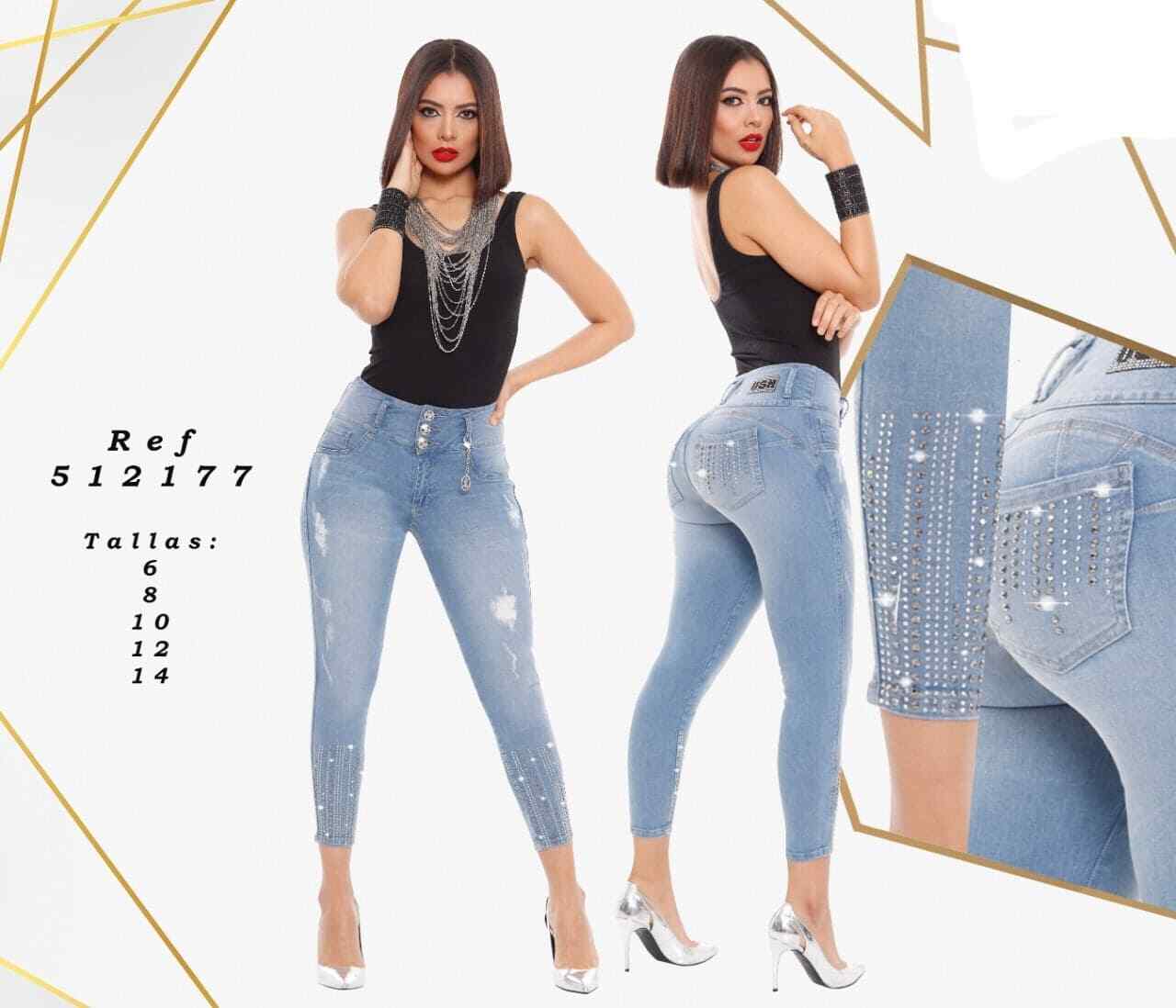 Colombian Butt-Lifting Jeans 177 High Waist Slim Fit-image