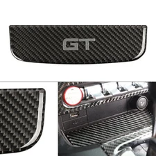 Carbon Fiber Interior Storage Box Trim Cover Fit For 2015-2019 Ford Mustang