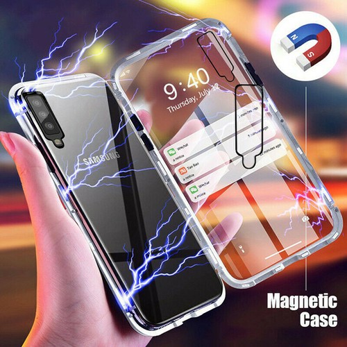 Für Samsung S25 Ultra S24 Plus S23 S22 360° Magnet Doppel Glas Hülle Cover - Bild 3 von 27