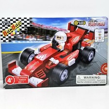 BanBao Turbo Power Dragon Red Racer Pull Back Action Building Set #8611 102PCS