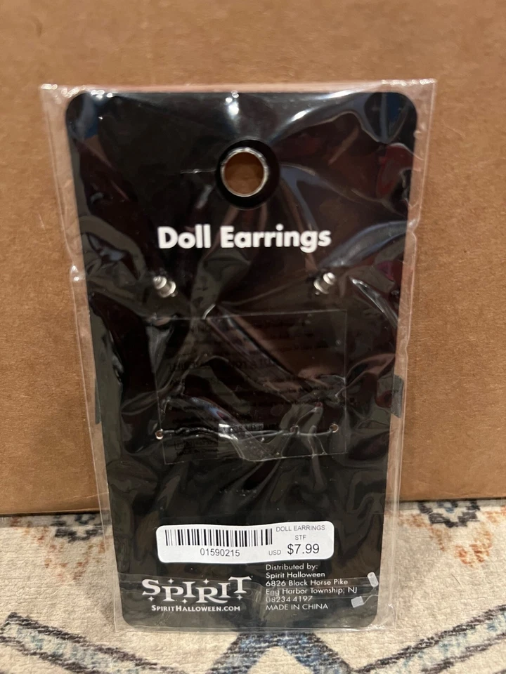 Spirit Halloween Muñeca Pendientes Disfraz Accesorio Gótico Cuelga Juegos con disfraces Vestir Foto 3 de 4