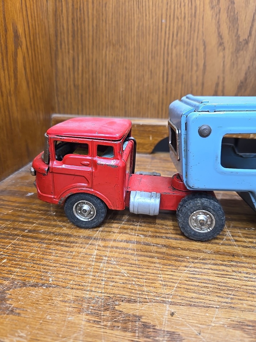 Vintage SSS Japan Tin Friction Auto Transport 18