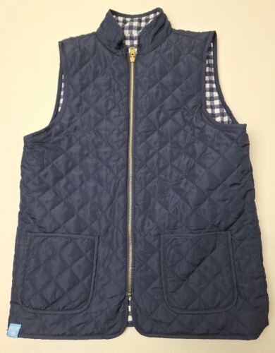 NWT! Draper James RSVP Reversible Quilted Puffer Vest with Gold Snap/Zip-Size XS - Picture 4 of 9