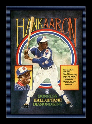 Donruss #602 1986 Hank Aaron Atlanta Braves - Imagen 1 de 2
