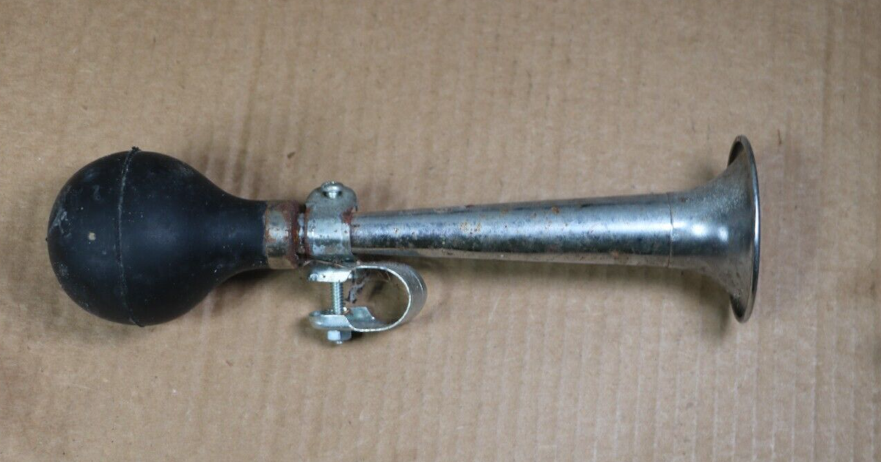 3 Vintage Chrome Bicycle Horns, 3 Vintage Working Metal Bike Horns eBay