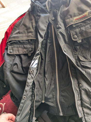 XL 38 Olympia 3 Piece Motorcycle Suit CE Armored Thermal Liner Waterproof Vented - Picture 7 of 17