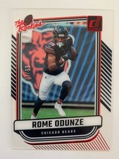 2024 Donruss Clearly red the Rookies rc ROME ODUNZE #ed 69/99! Chicago Bears