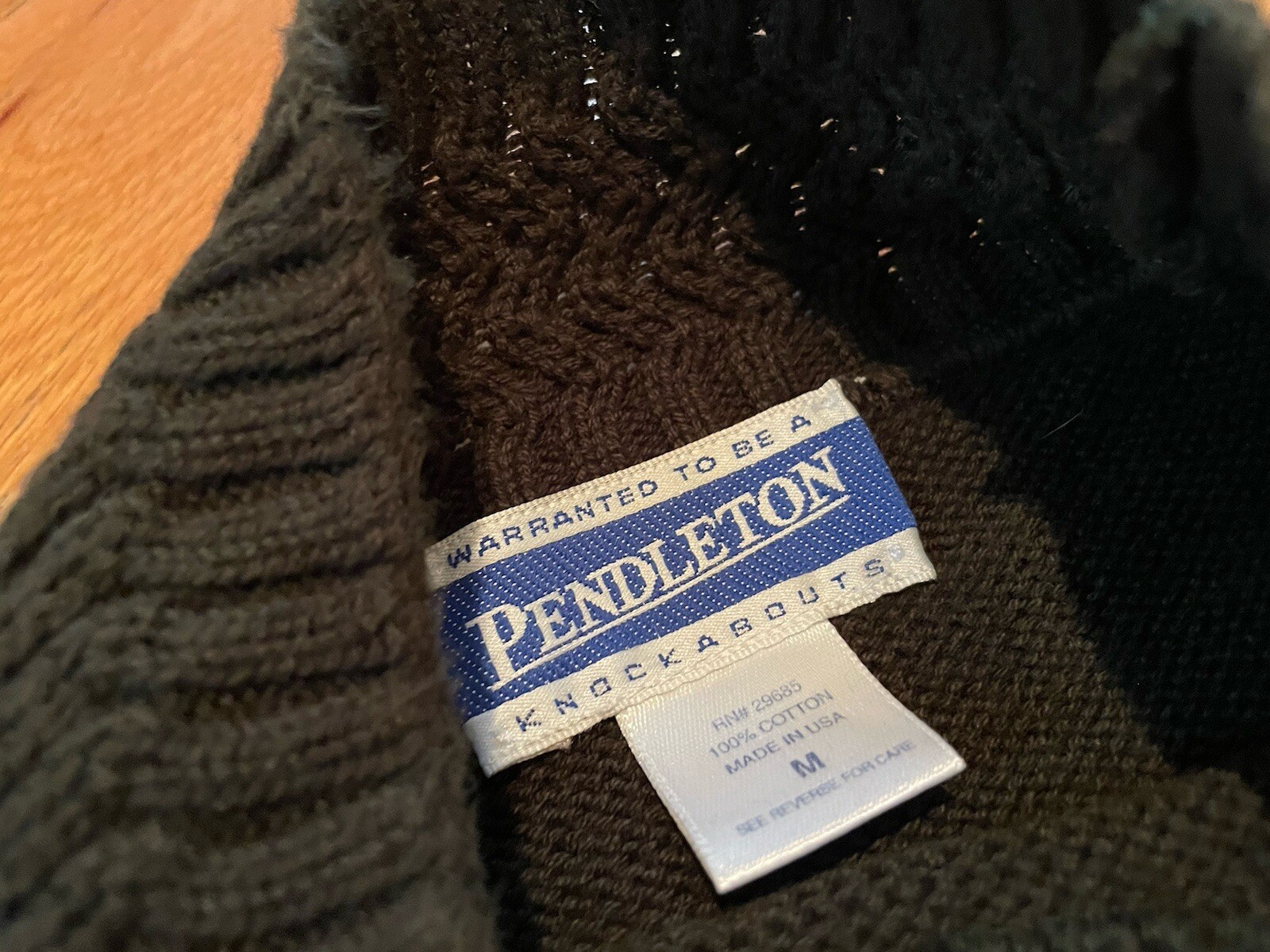 Vintage Pendleton Cotton Sweater Pullover Knit Gr… - image 4
